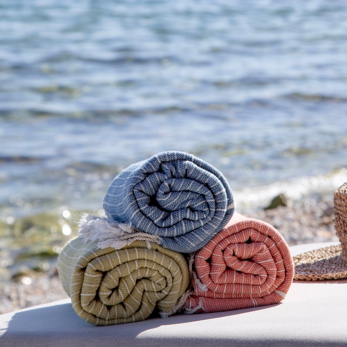 Perla Turkish Cotton Hammam Beach Towel
