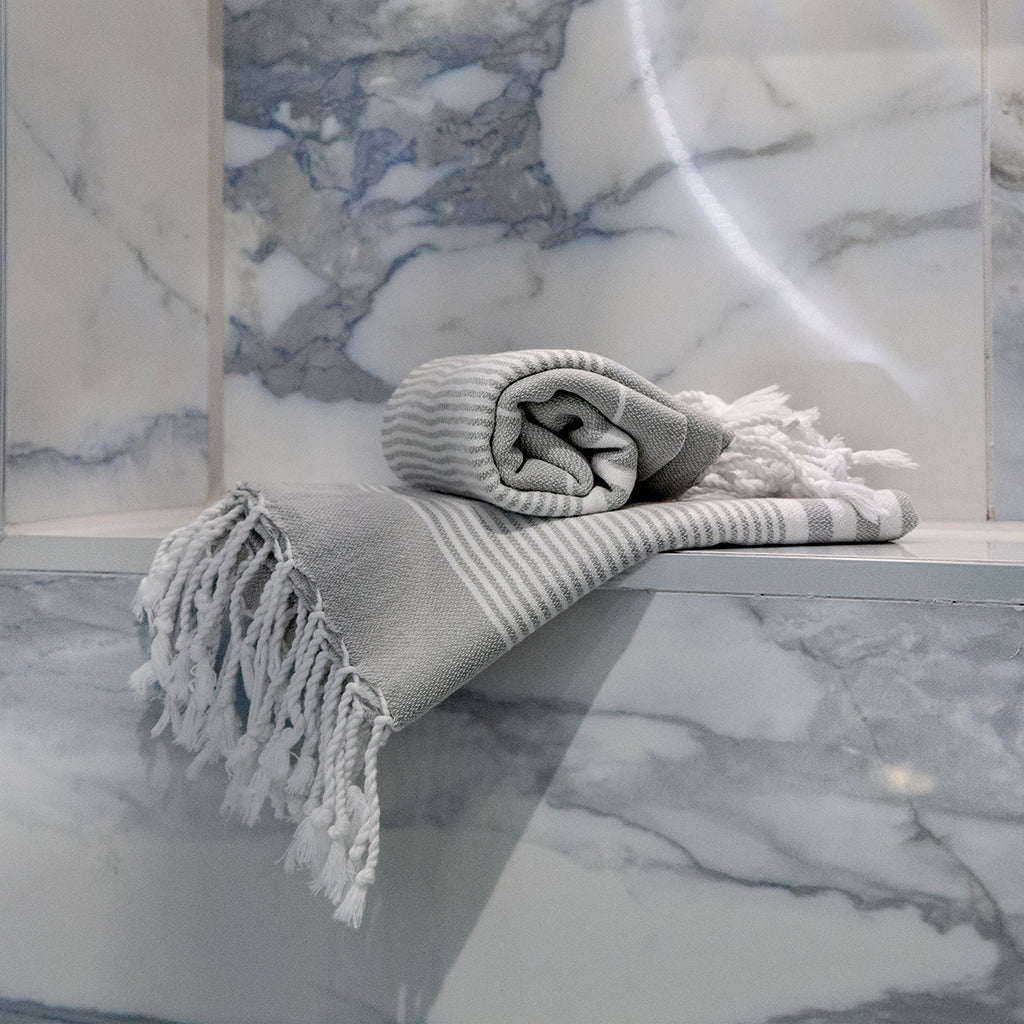 Fiscardo • Hand Towel • Sandy Grey