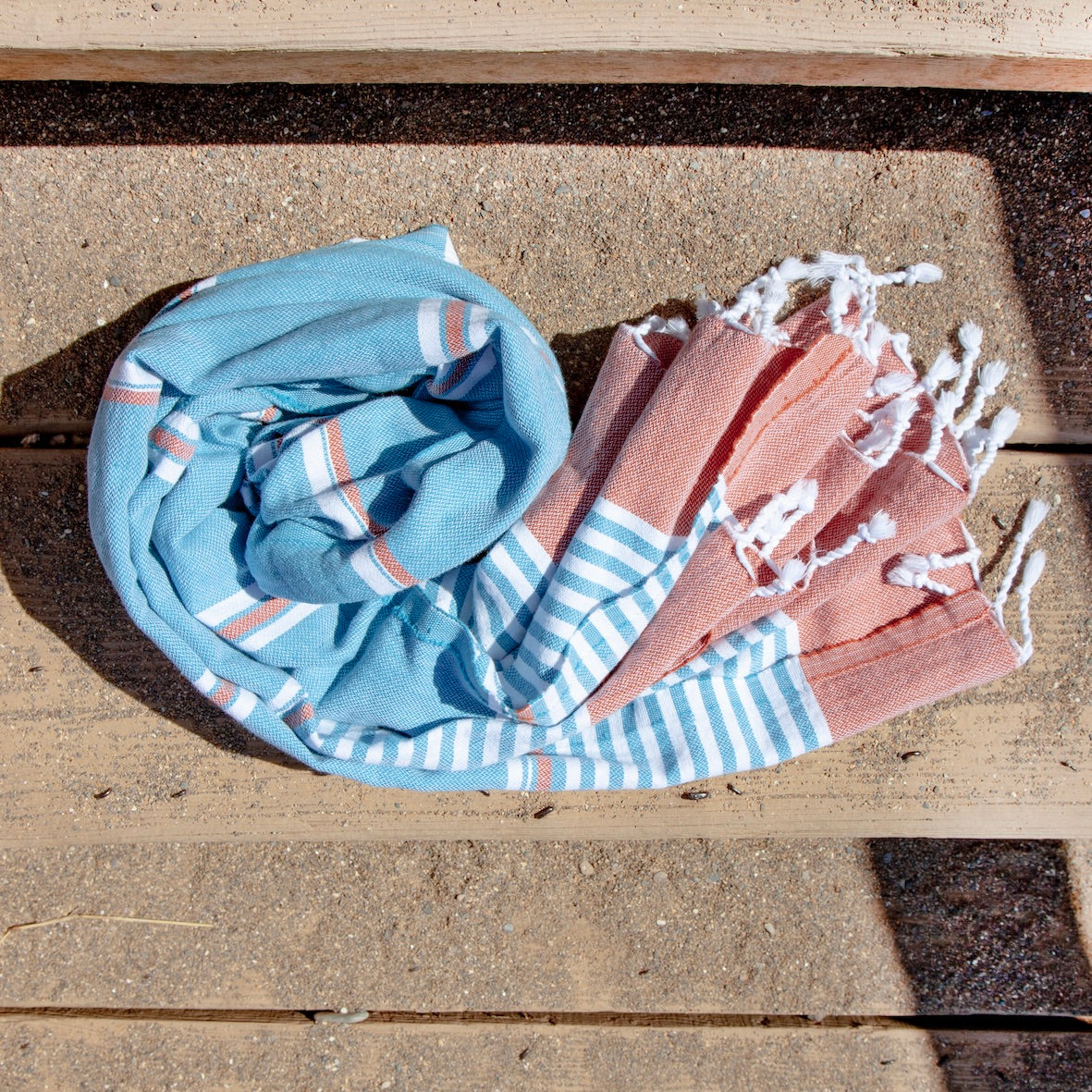 Monaco Turquoise & Salmon Pink