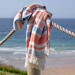 Biarritz • Cobalt Blue Turkish Hammam Beach  Cotton Towel