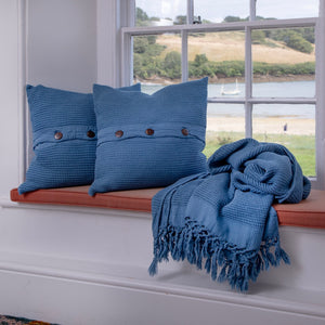 Bohemia Indigo Blue Throw – Bamboo Cotton