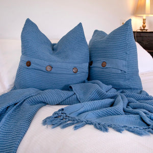 Bohemia Indigo Blue Throw – Bamboo Cotton