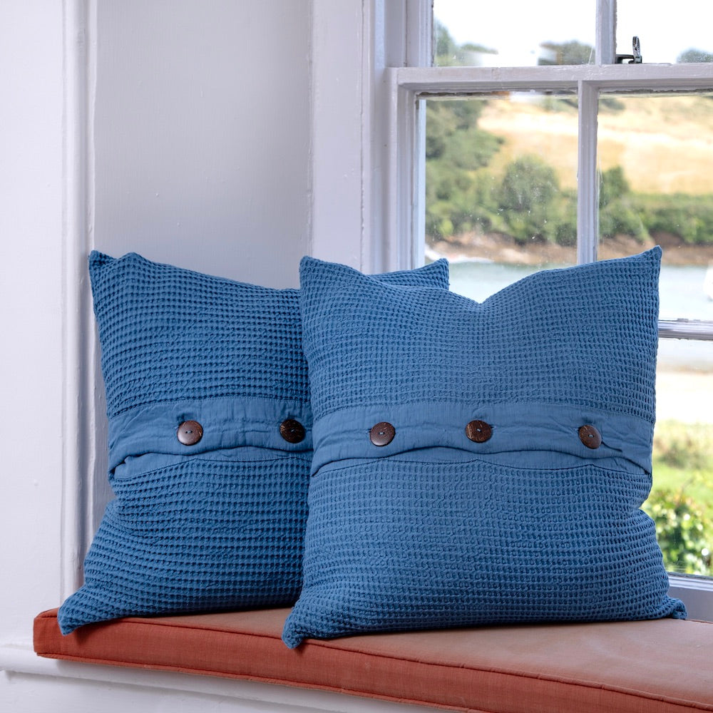 Bohemia Indigo Blue Cushion Cover – Bamboo Cotton