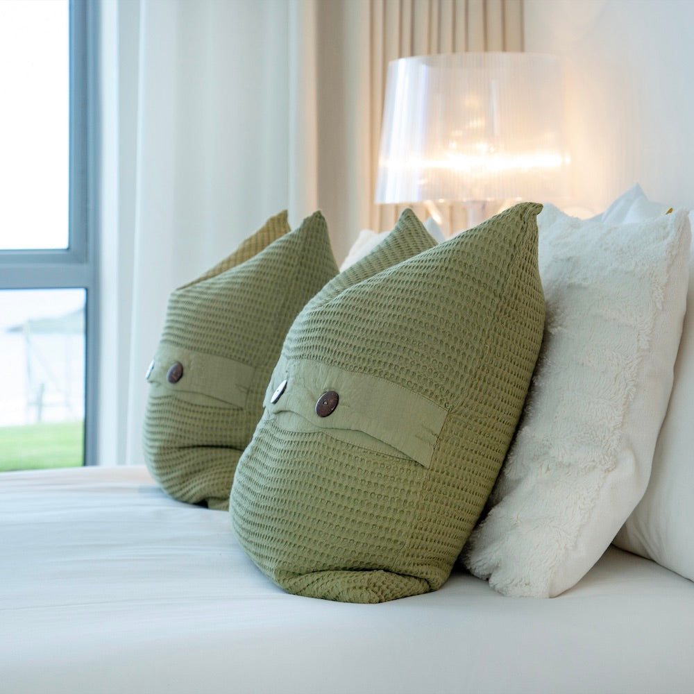 Bohemia • Cushion Cover • Olive Green Cotton Bamboo