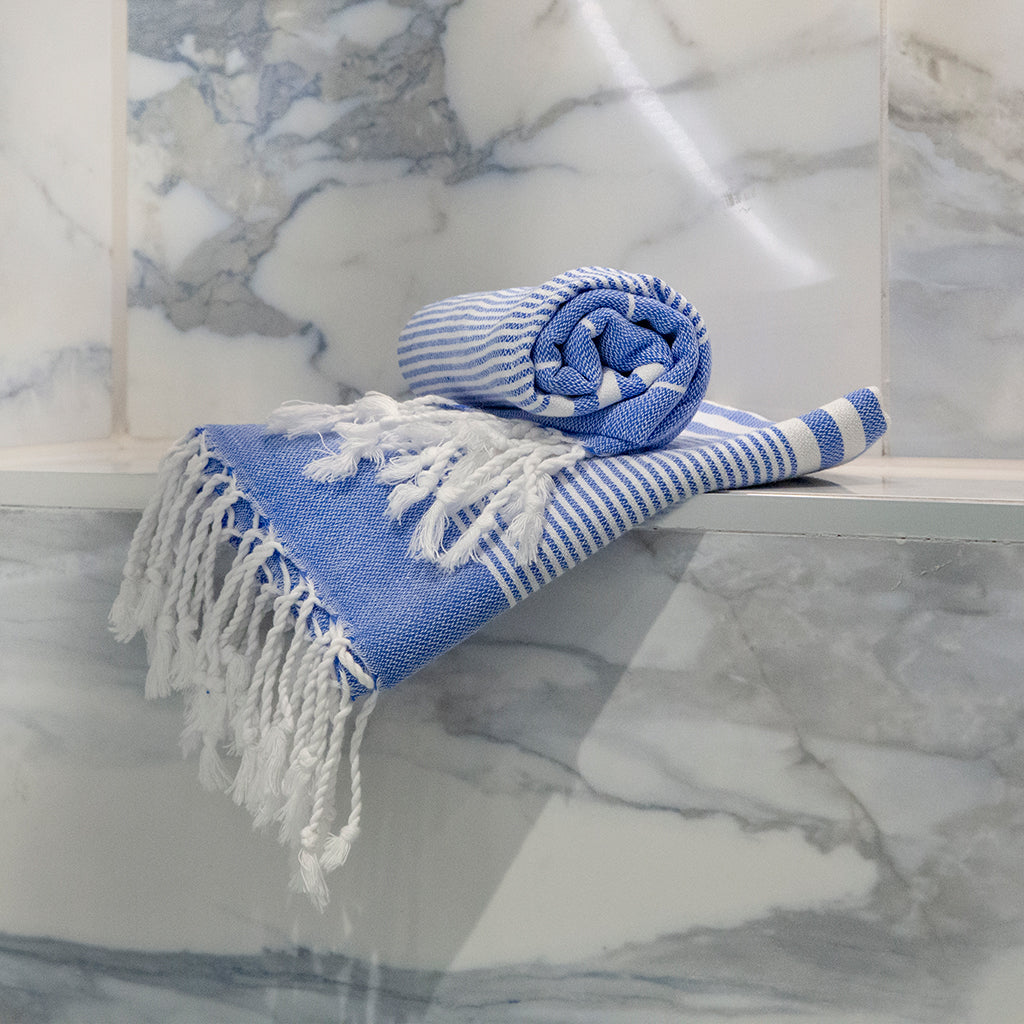Fiscardo • Hand Towel • Vibrant Blue