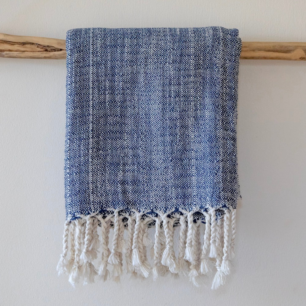 PALERMO - Dappled Dark Navy And Cream.