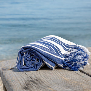 Hand Woven Turkish Cotton Hammam Beach Towel