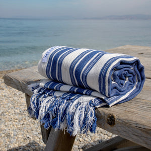 Hand Woven Turkish Cotton Hammam Beach Towel
