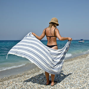 Samos Turkish Cotton Hammam Beach Towel